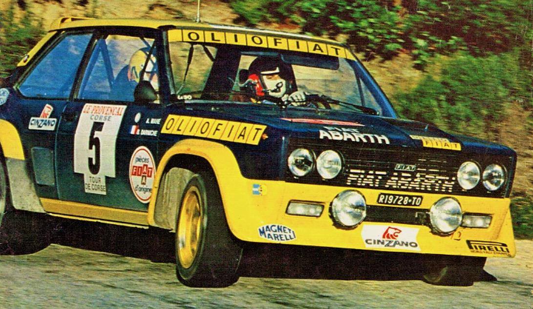 1:18 Kyosho Fiat 131 Abarth Rally Tour de Corse 1977 #5 B.Darniche