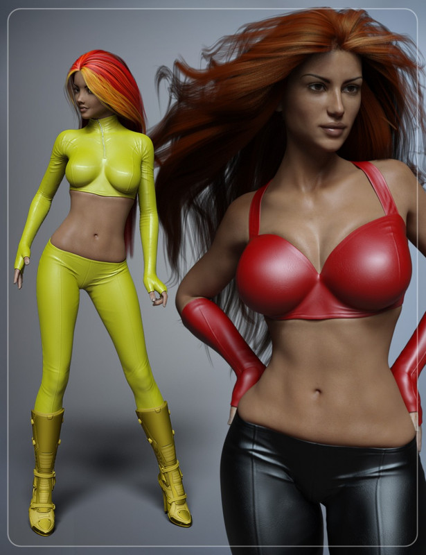 Slinky Suit 2 for Genesis 3 and 8 Female(s)