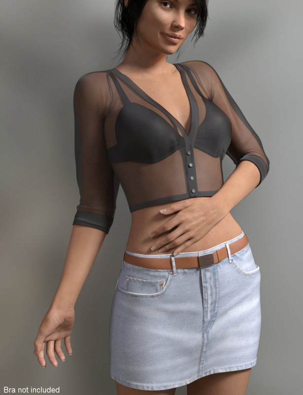 JeanZ Skirt Outfit for Genesis 3 Female(s)