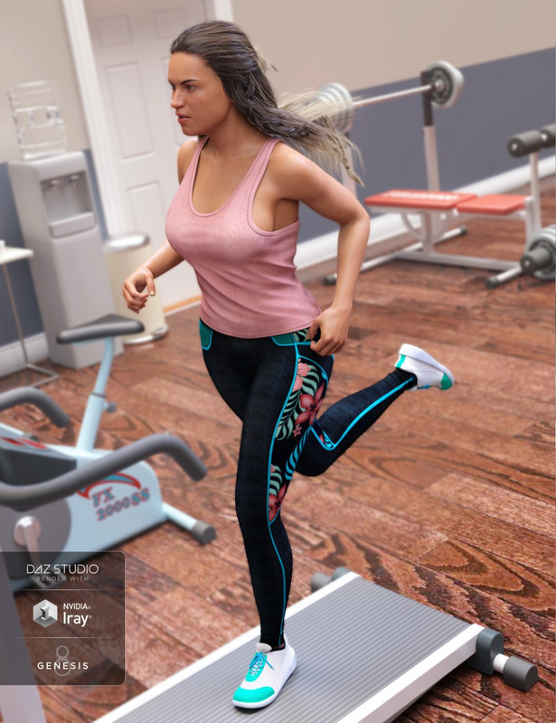 Gym Wear Outfit for Genesis 8 Female(s)