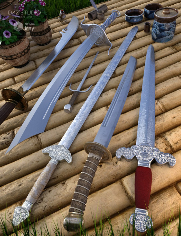 Chinese Blades for Genesis 3 and 8 Male(s) and Female(s)