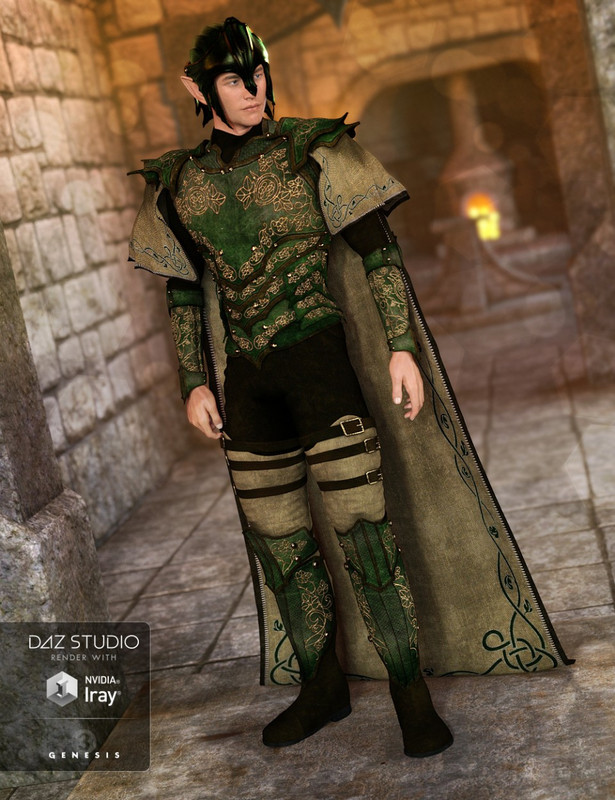 Elven Knight Armor for Genesis 3 Male(s)