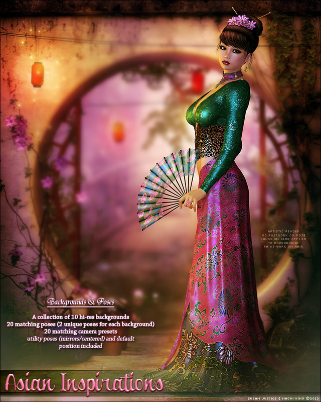 Asian Inspirations – Backgrounds & Poses