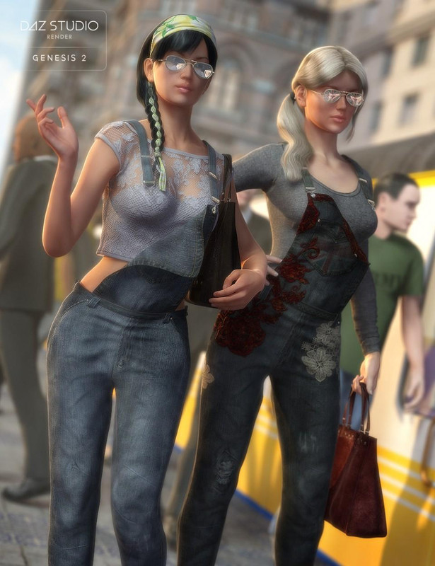 Mod for Casual Wear Overalls