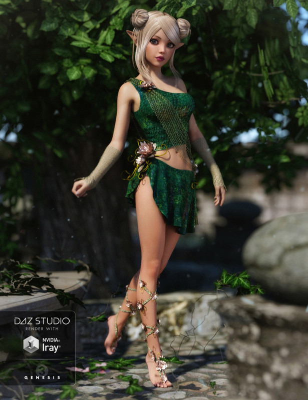 Mischievous Fairy Outfit for Genesis 3 Female(s)