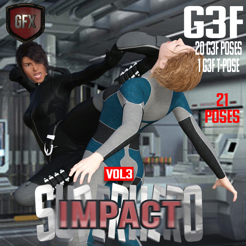 SuperHero Impact for G3F Volume 3