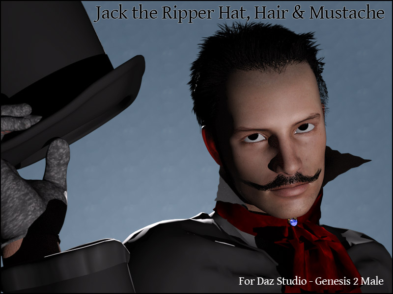 Jack The Ripper Hat, Hair & Mustache G2M