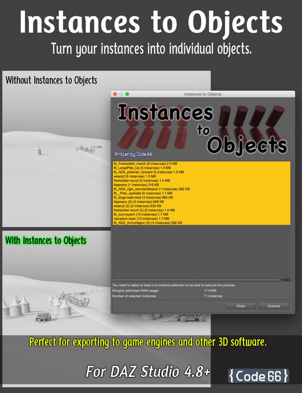 Instances to Objects