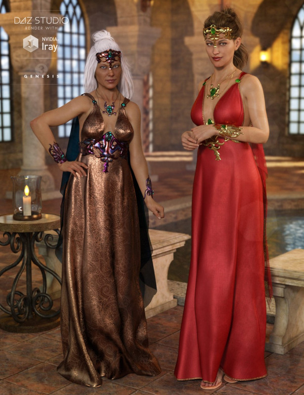 dForce Olympus Goddess Outfit Textures