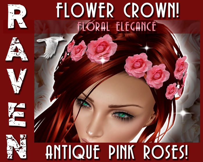 PINK ROSES FLOWER CROWN png