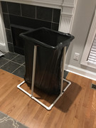 Outstanding trash bag holder lowes Diy Pvc Trash Bag Holder The Lawn Forum