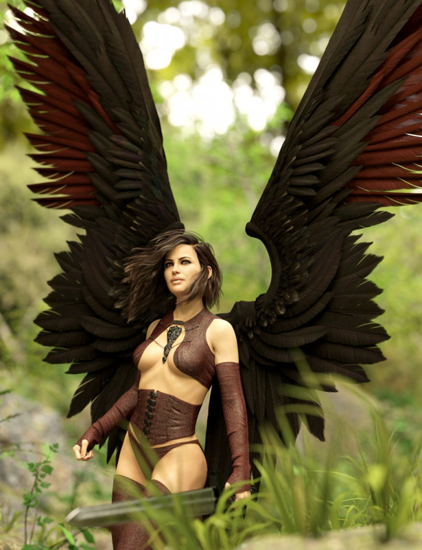 Morning Star Wings for Genesis 3 and 8 Female(s)