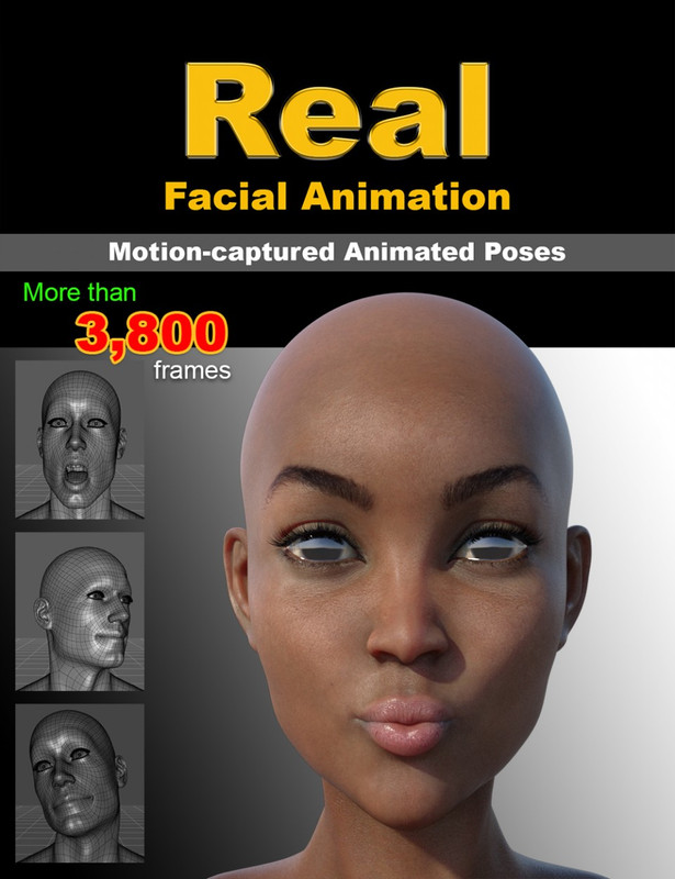 00 real facial animation daz3d