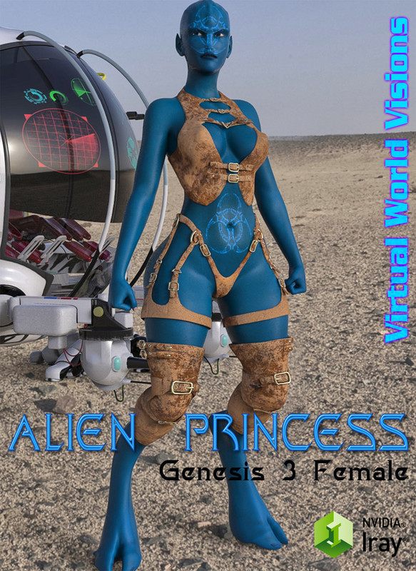 Alien Princess For Genesis 3 Female