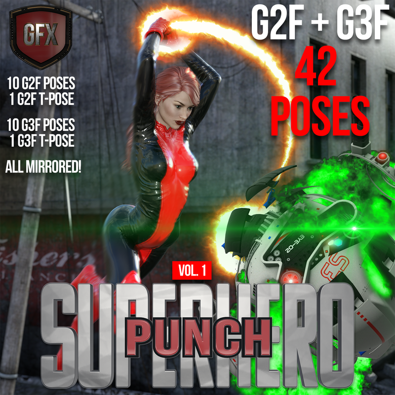 SuperHero Punch for G2F & G3F Volume 1