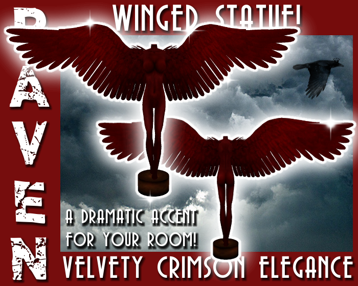 CRIMSON WINGED STATUE AD png