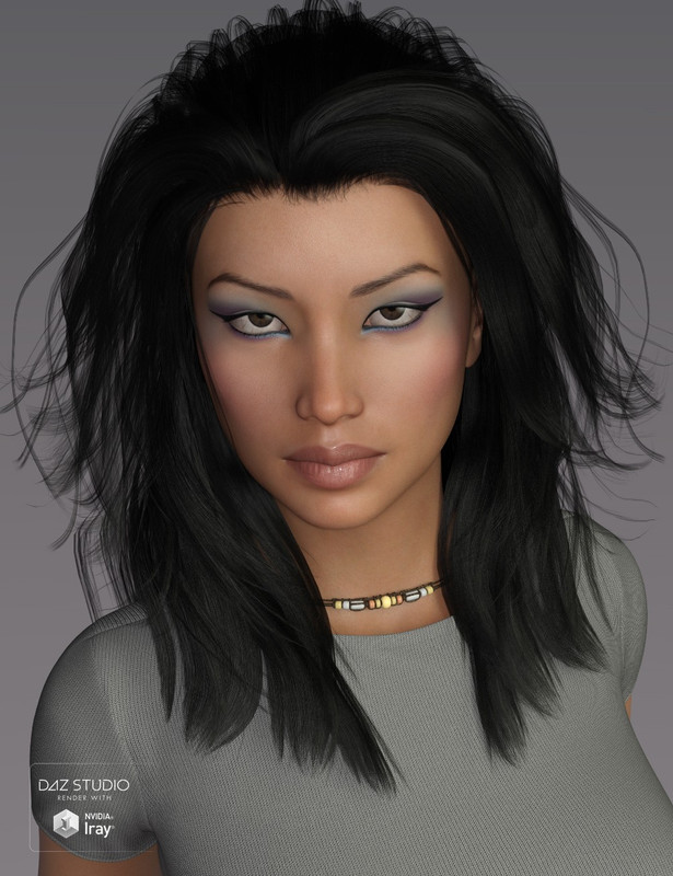 Kim Hair for Genesis 3 and 8 Female(s)