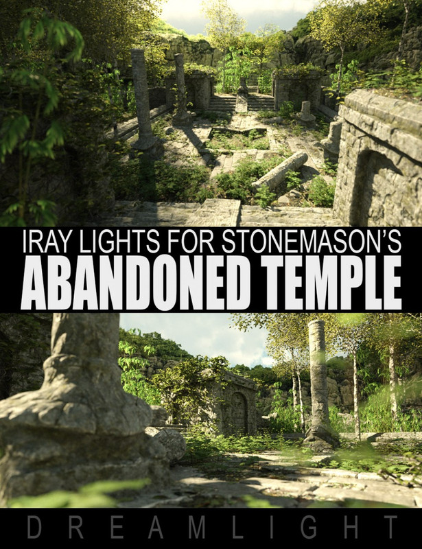 Abandoned Temple Iray Lights