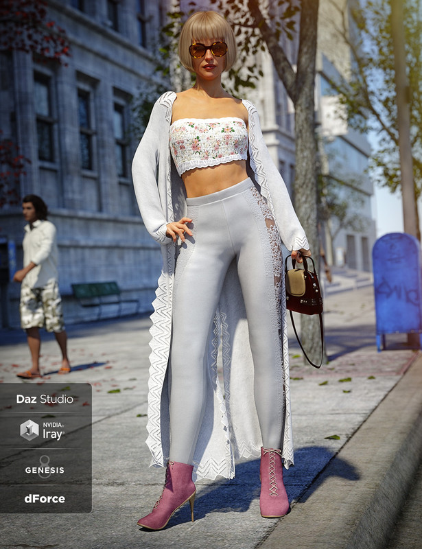 dForce Day Out Outfit for Genesis 8 Female(s)