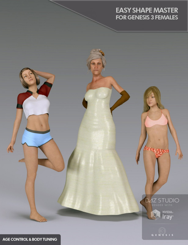 Easy Shape Master – Age Control and Body Tuning for Genesis 3 Female