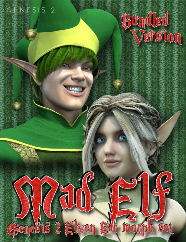 Mad Elf – Genesis 2 Elven Ears Bundle