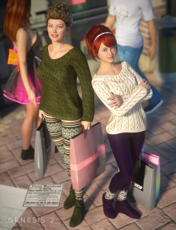 00 daz3d cozy fashion for day at the mall outfit