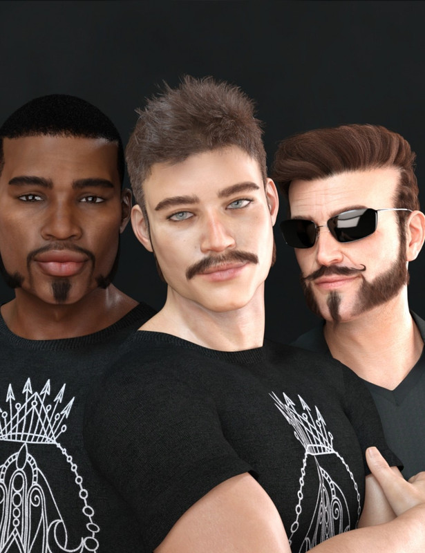 Variety Facial Hair for Genesis 8 Male(s)