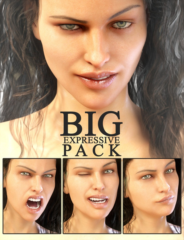 Big Expressive Pack for Genesis 8 Female