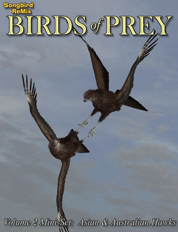 Songbird Remix Birds of Prey Vol 2 Mini-Set – Asian & Australian Hawks