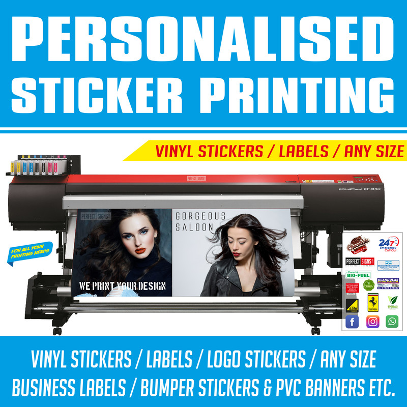Custom Printed Vinyl Stickers Decals Labels Car Sign Logo Business Custom Printed Vinyl Stickers Decals