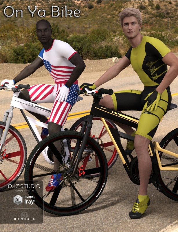 Bike Race Outfit for Super Bodysuit for Genesis 3 Male(s)