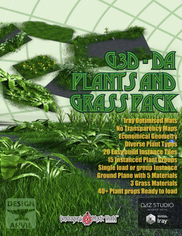 G3D-DA Grass and Plant Pack