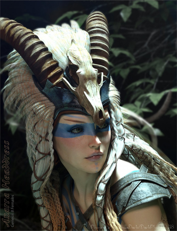 Axarra Headdress for Genesis 8 Female(s)