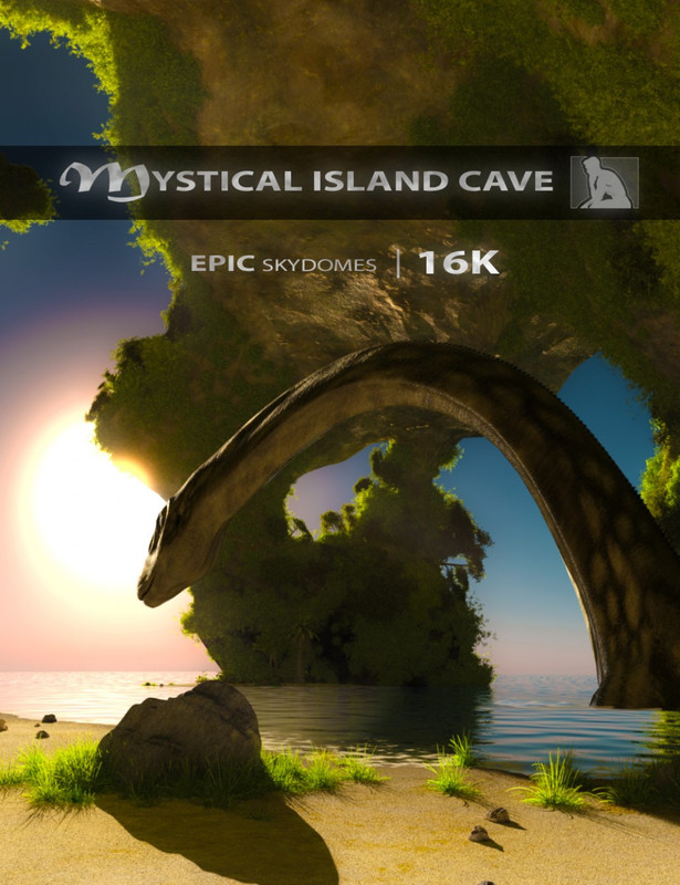 Epic Skydomes – Mystical Island Cave 16K HDRI