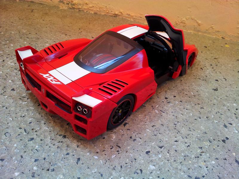 The 1:18 Hot Wheels Ferrari FXX is a very cool diecast model - toyforia.com