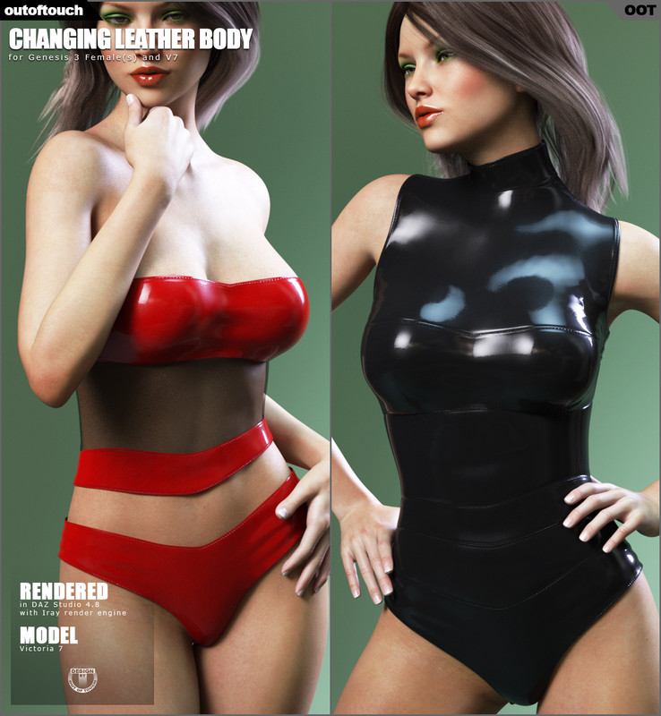 Leather Body for Genesis 3 Females