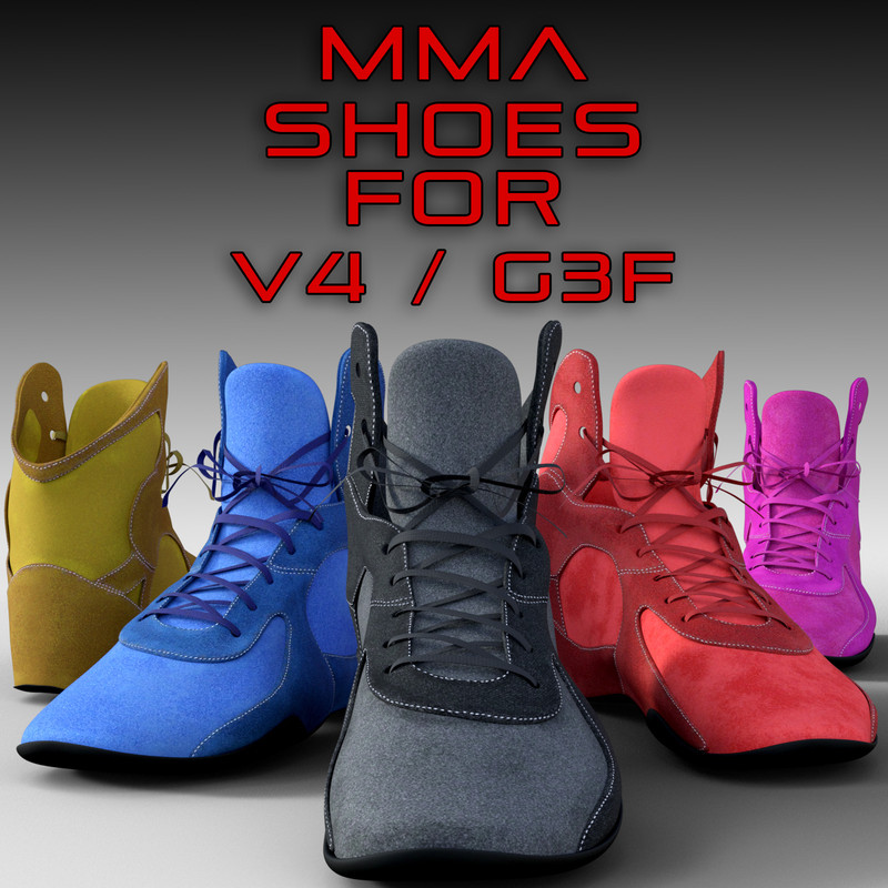 MMA Shoes for Genesis 3 Females and Victoria 4