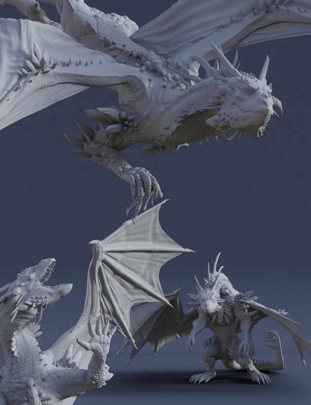 Dragon Reign Poses for Dragon 3 & Genesis 8 Female