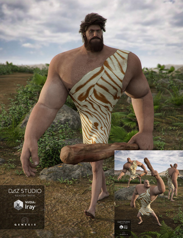 Caveman Outfit for Morpheus 7 + Caveman Poses for Morpheus