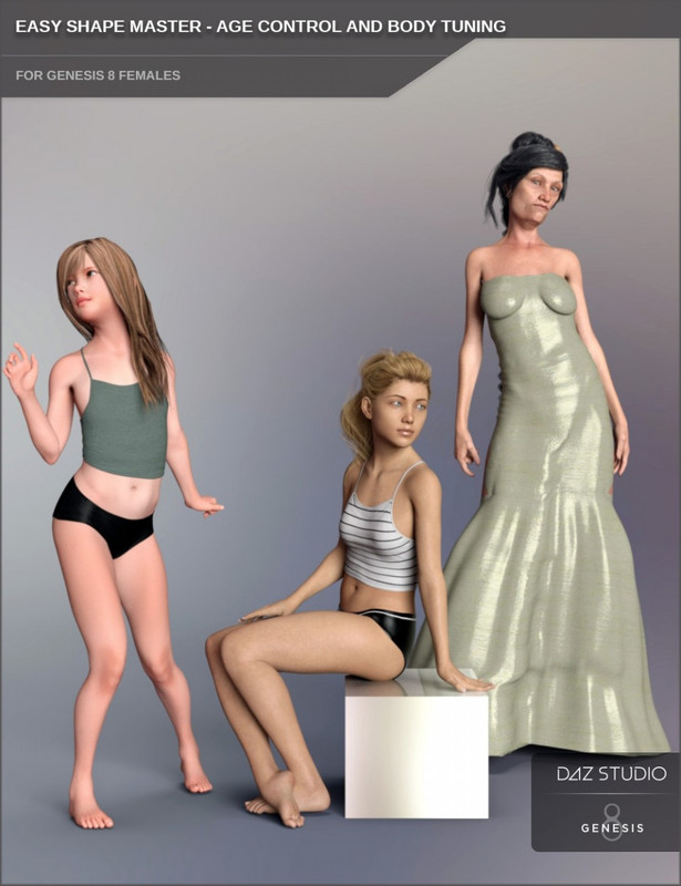 Easy Shape Master – Age Control and Body Tuning for Genesis 8 Female