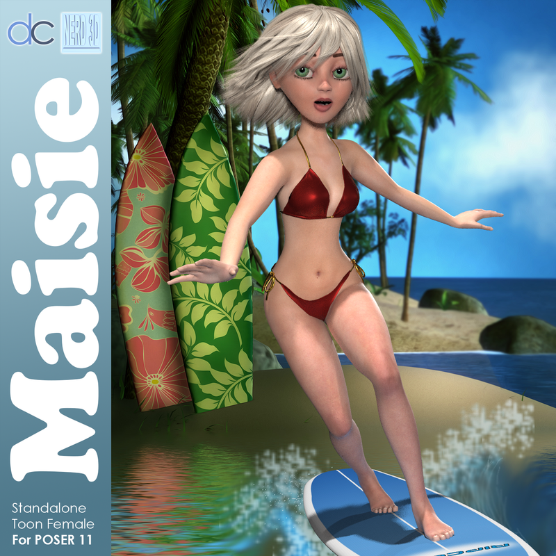 Maisie – Weight Mapped Toon Female for Poser