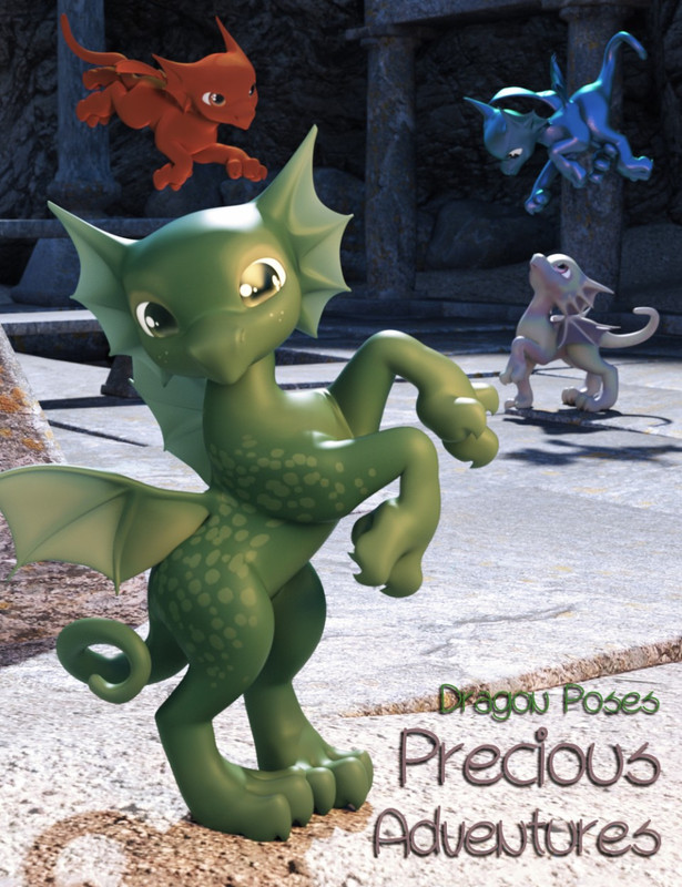 Precious Adventures Poses for Precious Dragon