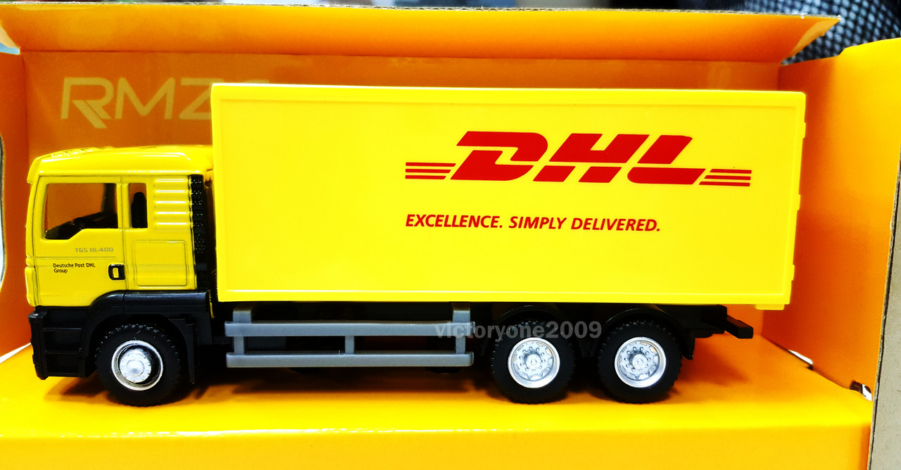 Container Truck DHL LORRY RMZ City Scale 1:64 DIECAST COLLECTION TOY