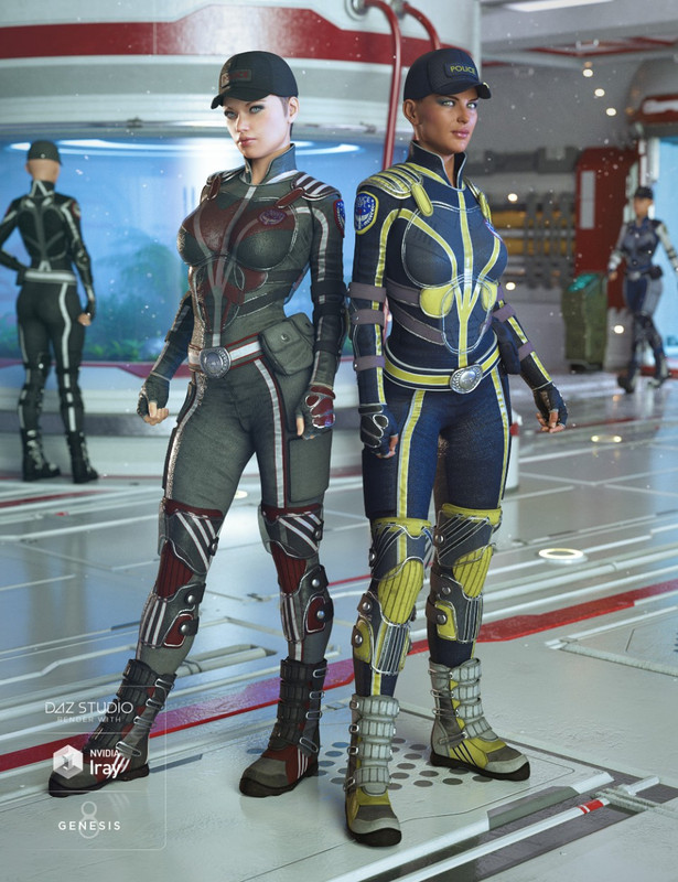 Sci-fi Police Outfit Textures