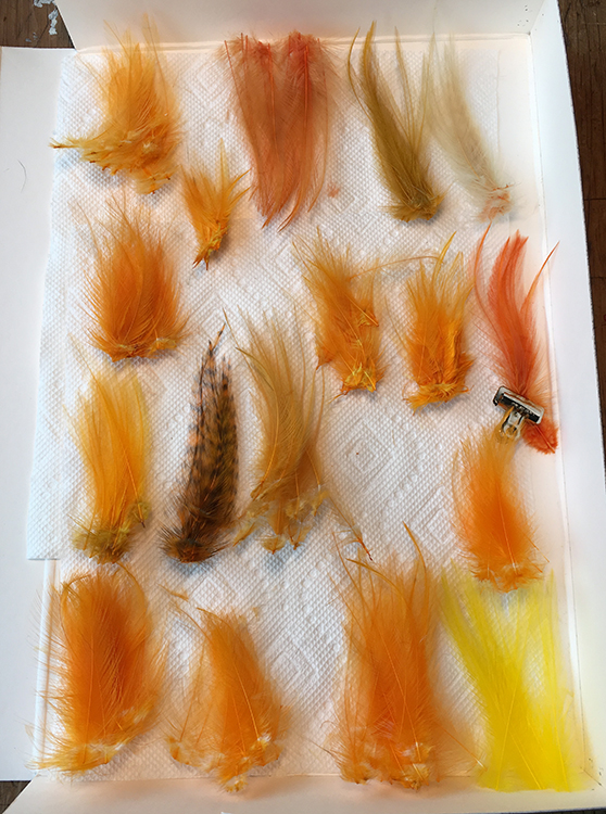 Veniard Feather Dyes Hot Orange Color Fly Tying