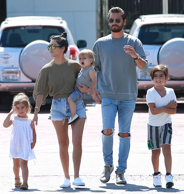 Kourtney and Scott Disick