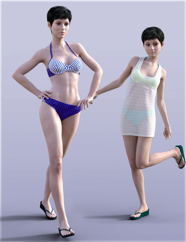 H&C Bikini Set for Genesis 3 Female(s)