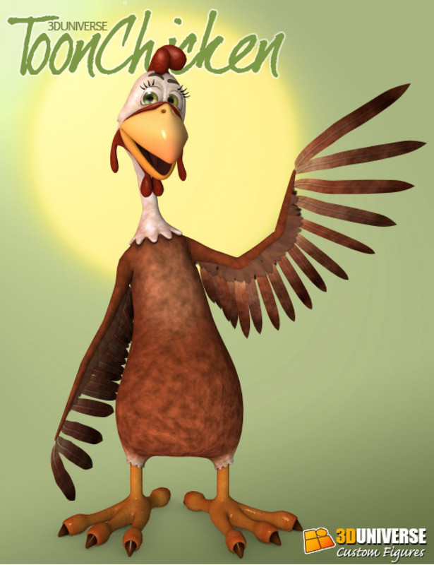 3D Universe Toon Chicken
