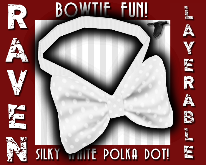 SILKY WHITE bowtie png