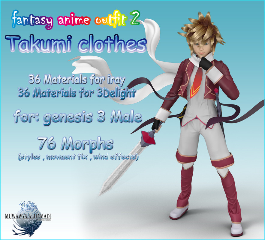 fantasy-anime-outfit 2 _ Takumi clothes_ for G3